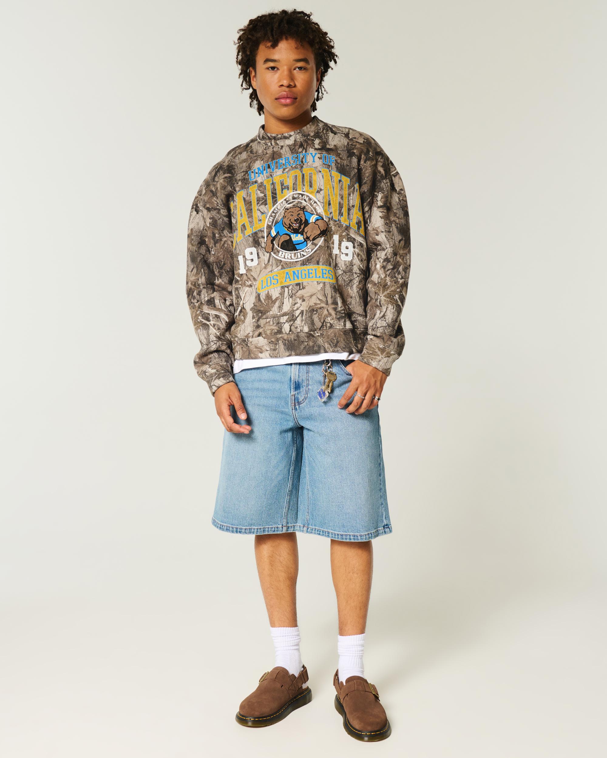 UCLA Bruins Graphic Camo Crew Sweatshirt Product Image