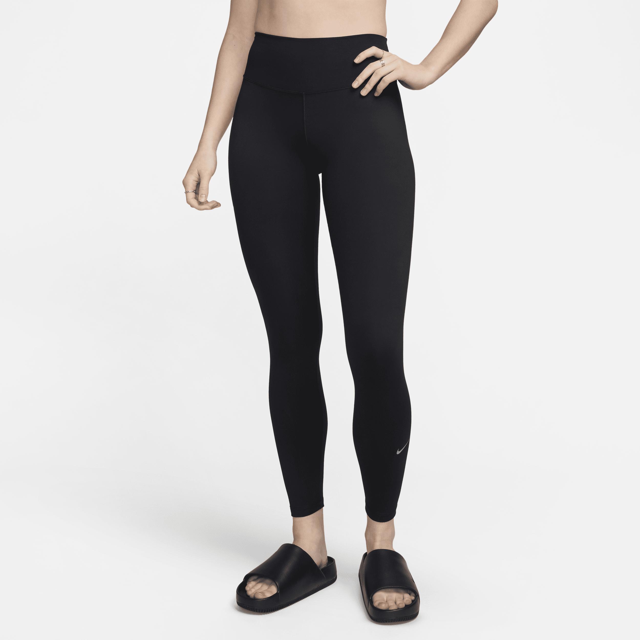 Women's Nike One High-Waisted Leggings, Size: XL, Black Product Image