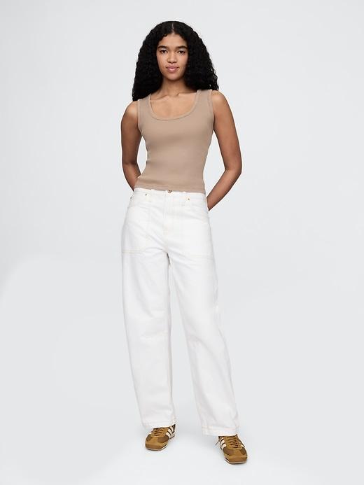 Rib Scoop Tank Top Product Image