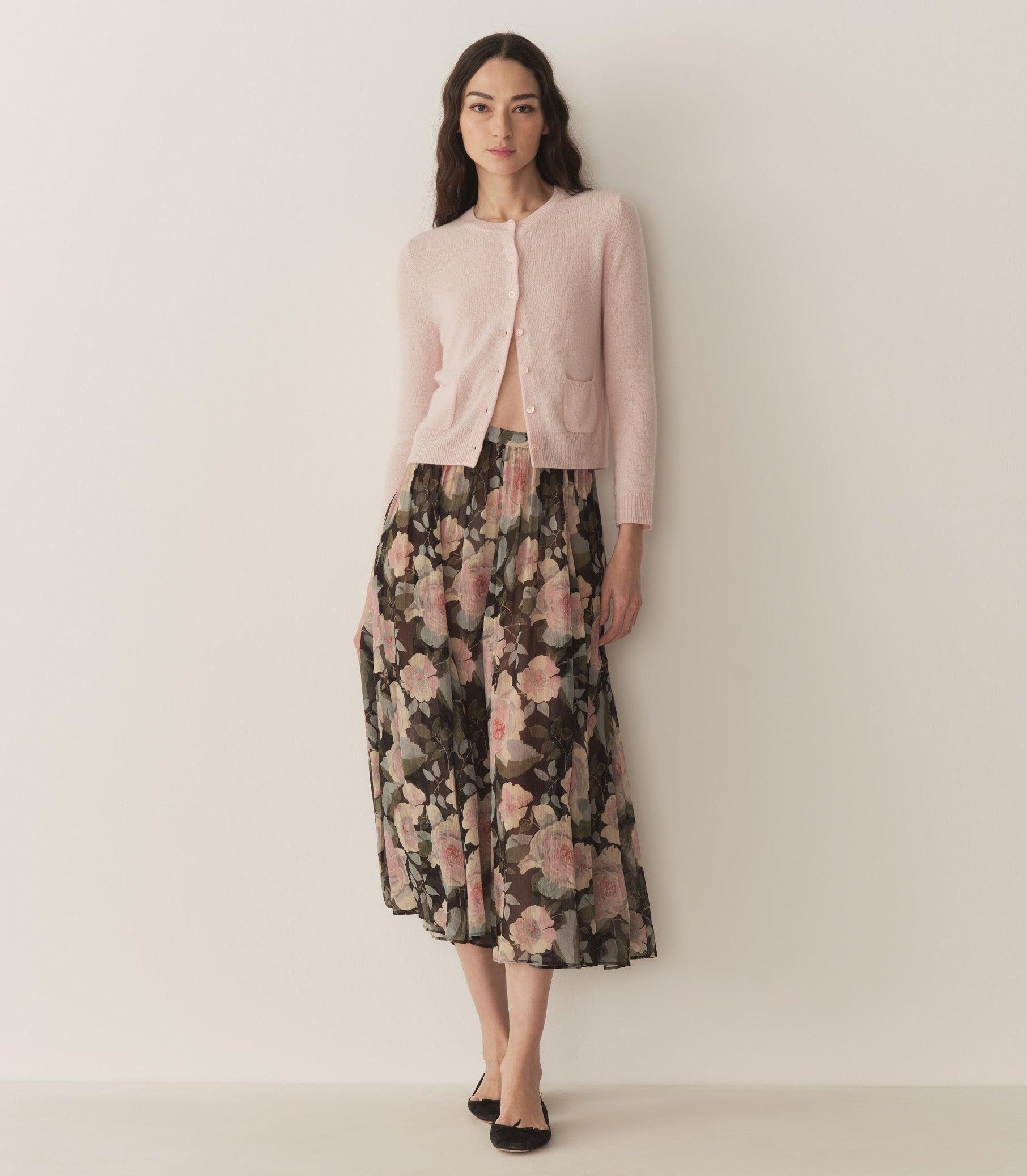 MEADOW SKIRT -- ROSE GARDEN FLORAL Product Image
