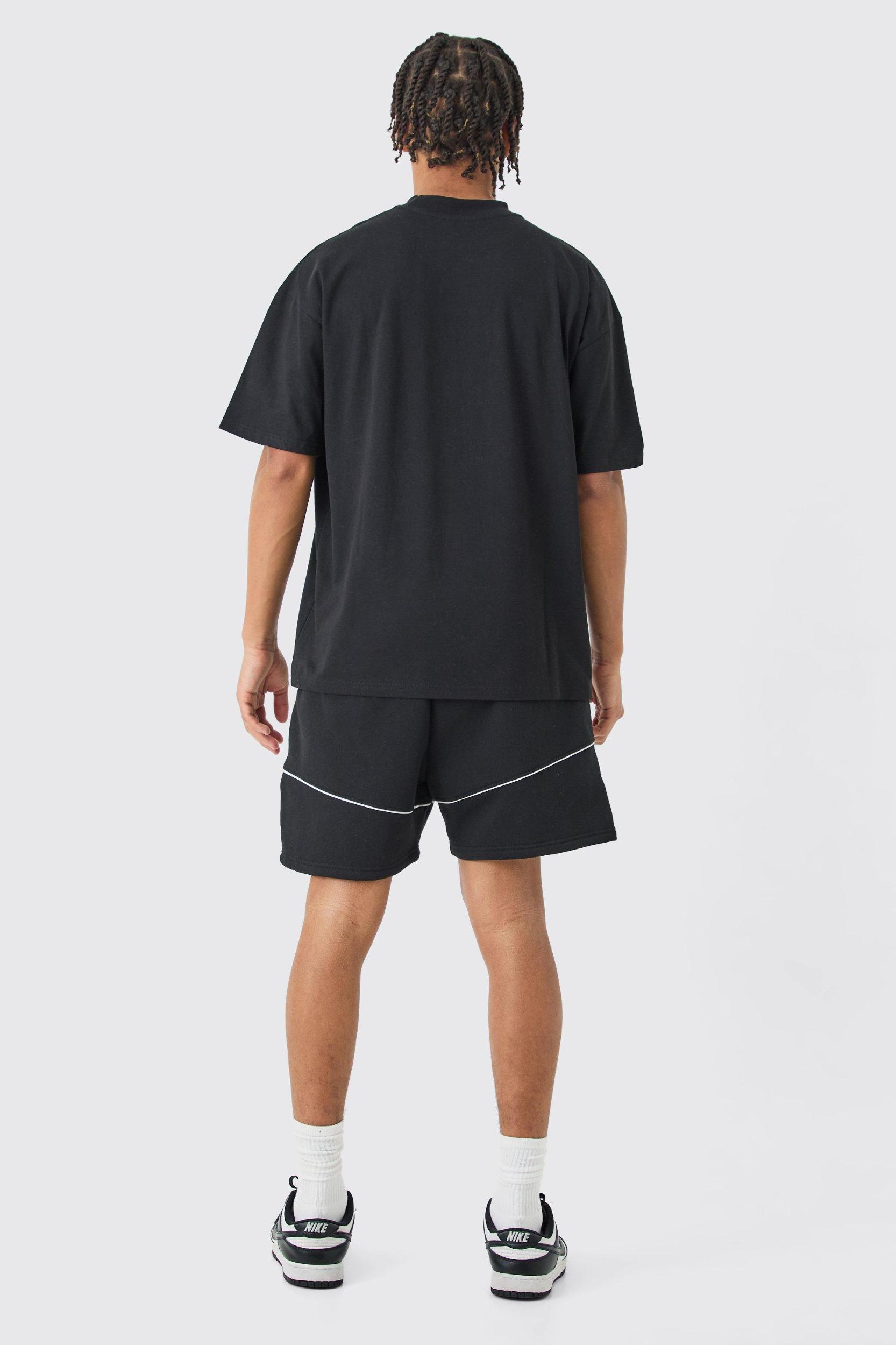 Relaxed Short Length Homme Volley Shorts | boohooMAN USA Product Image