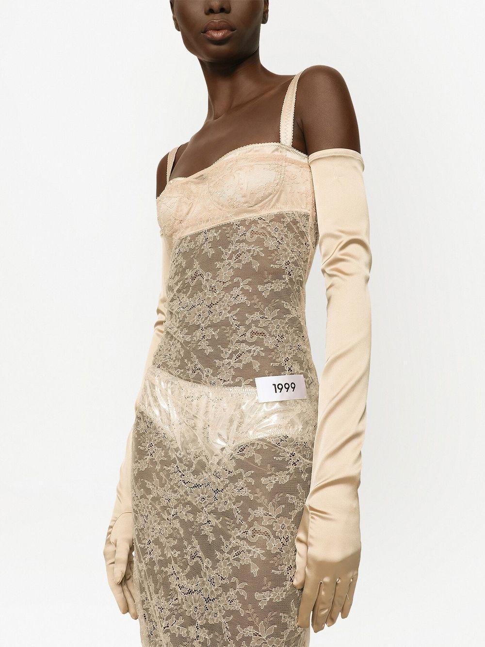 KIM DOLCE&GABBANA floral-lace maxi dress Product Image