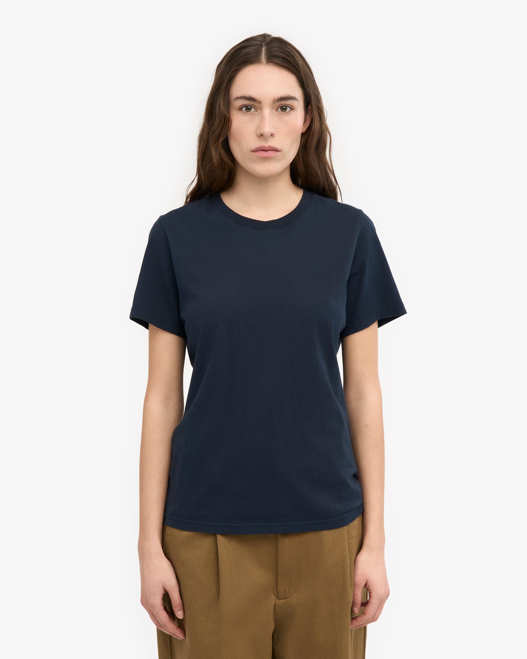 Women Light Organic Tee - Navy Blue Product Image