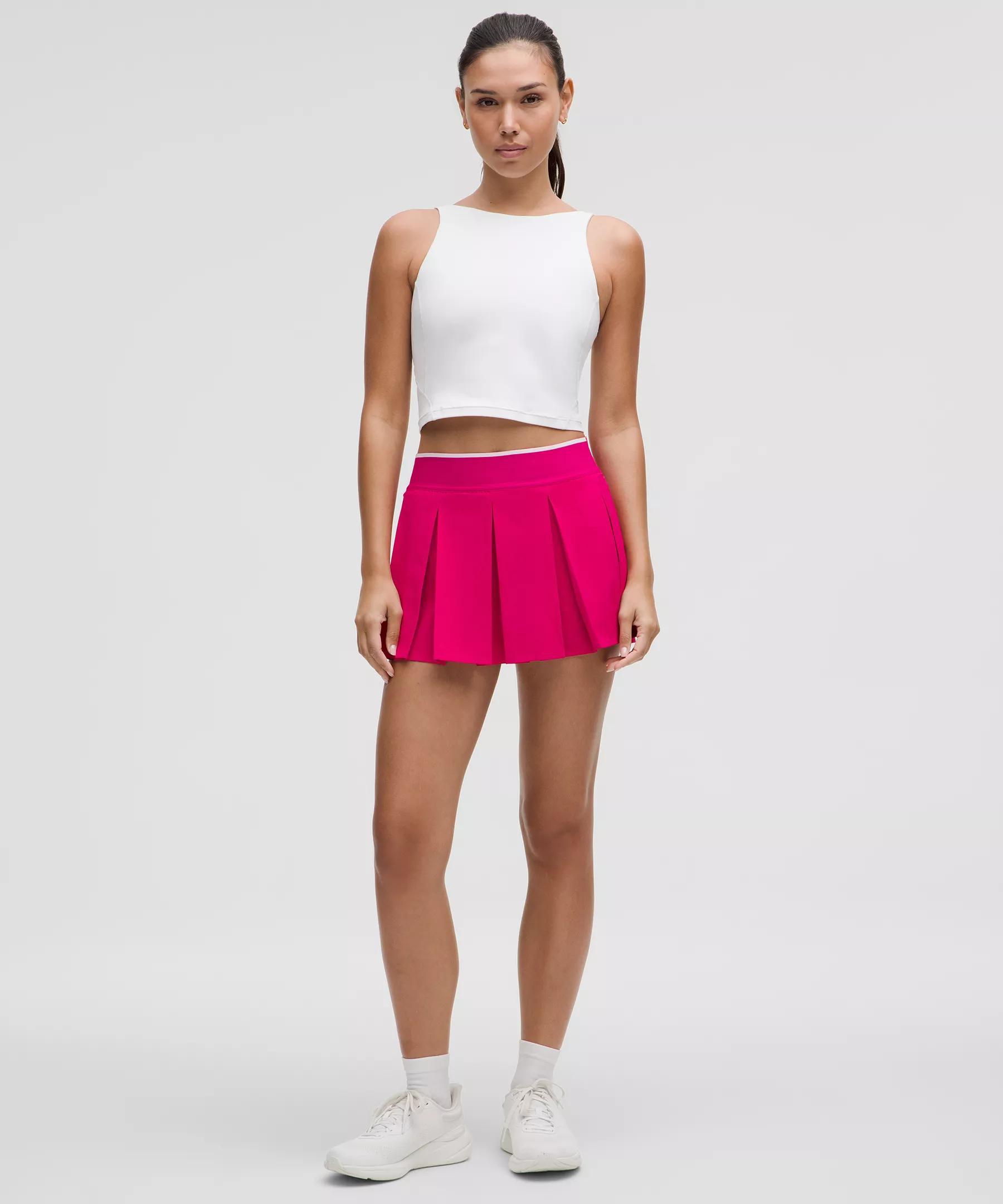 Box-Pleat High-Rise Tennis Skirt Product Image