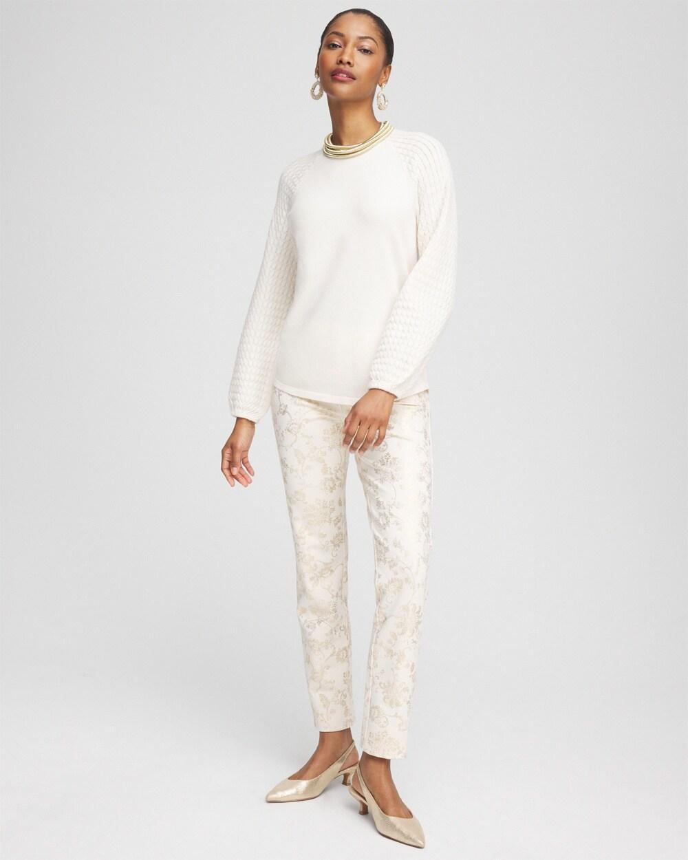 Raglan Sleeve Pullover Sweater Product Image