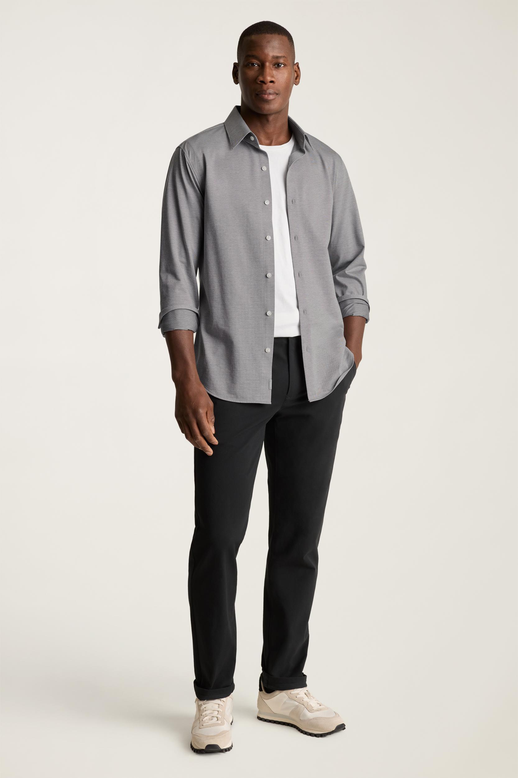 Tech Pique Button Down Shirt Product Image