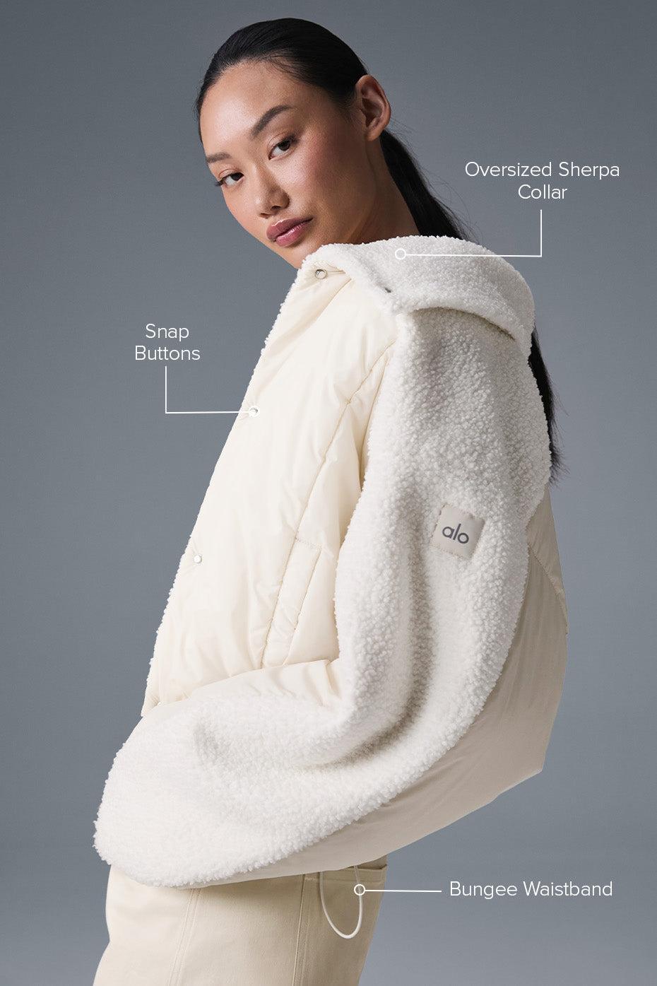 Sherpa Cozy Escape Puffer - Ivory/Ivory Product Image