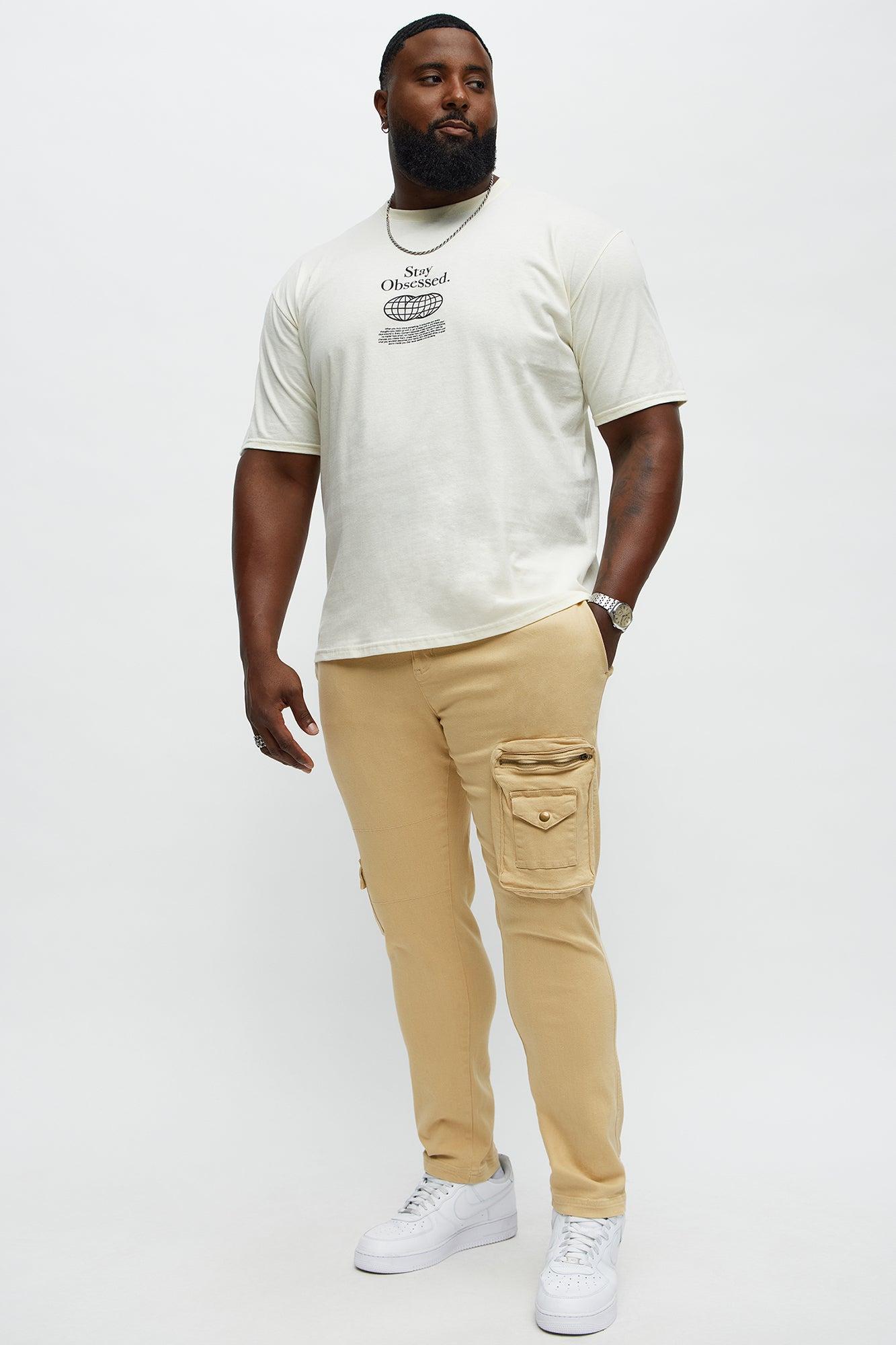 Stay Obsessed Short Sleeve Tee - Natural Product Image