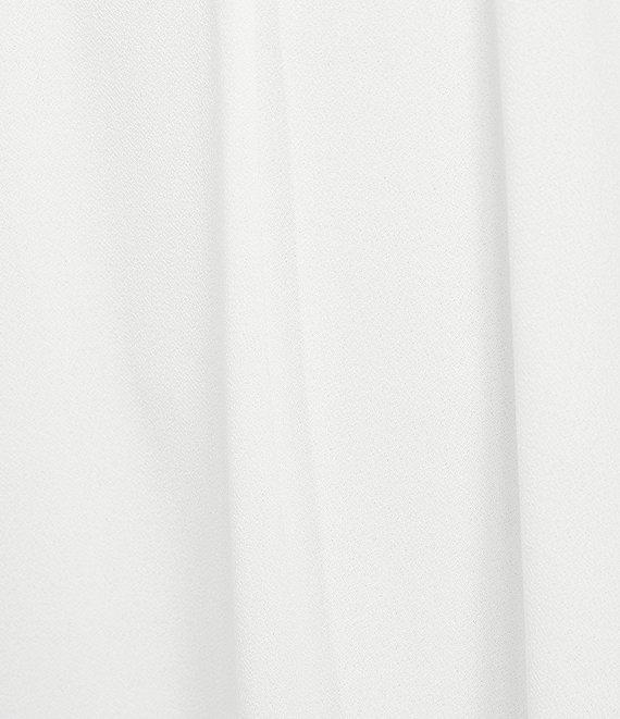 Jones New York Moss Crepe Pleat-Front V-Neck Sleeveless Shell Product Image