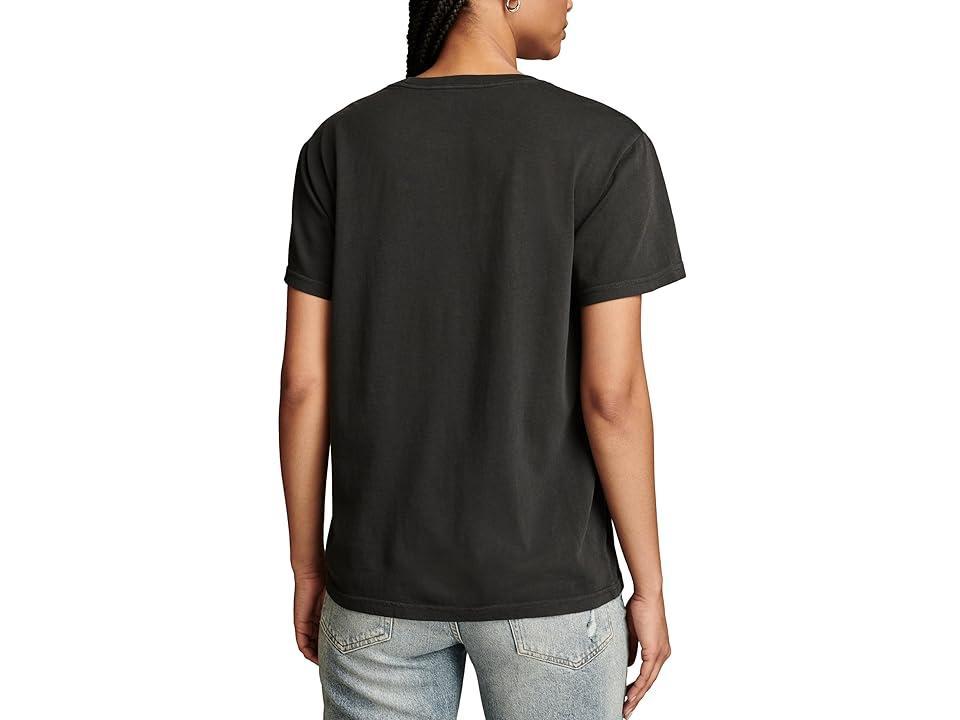 Lucky Brand Grateful Dead Skeleton Boyfriend Tee (Jet ) Women's Clothing Product Image