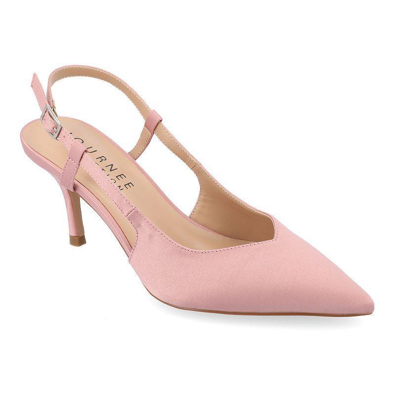 Journee Collection Knightly Womens Slingback Heels Red Product Image