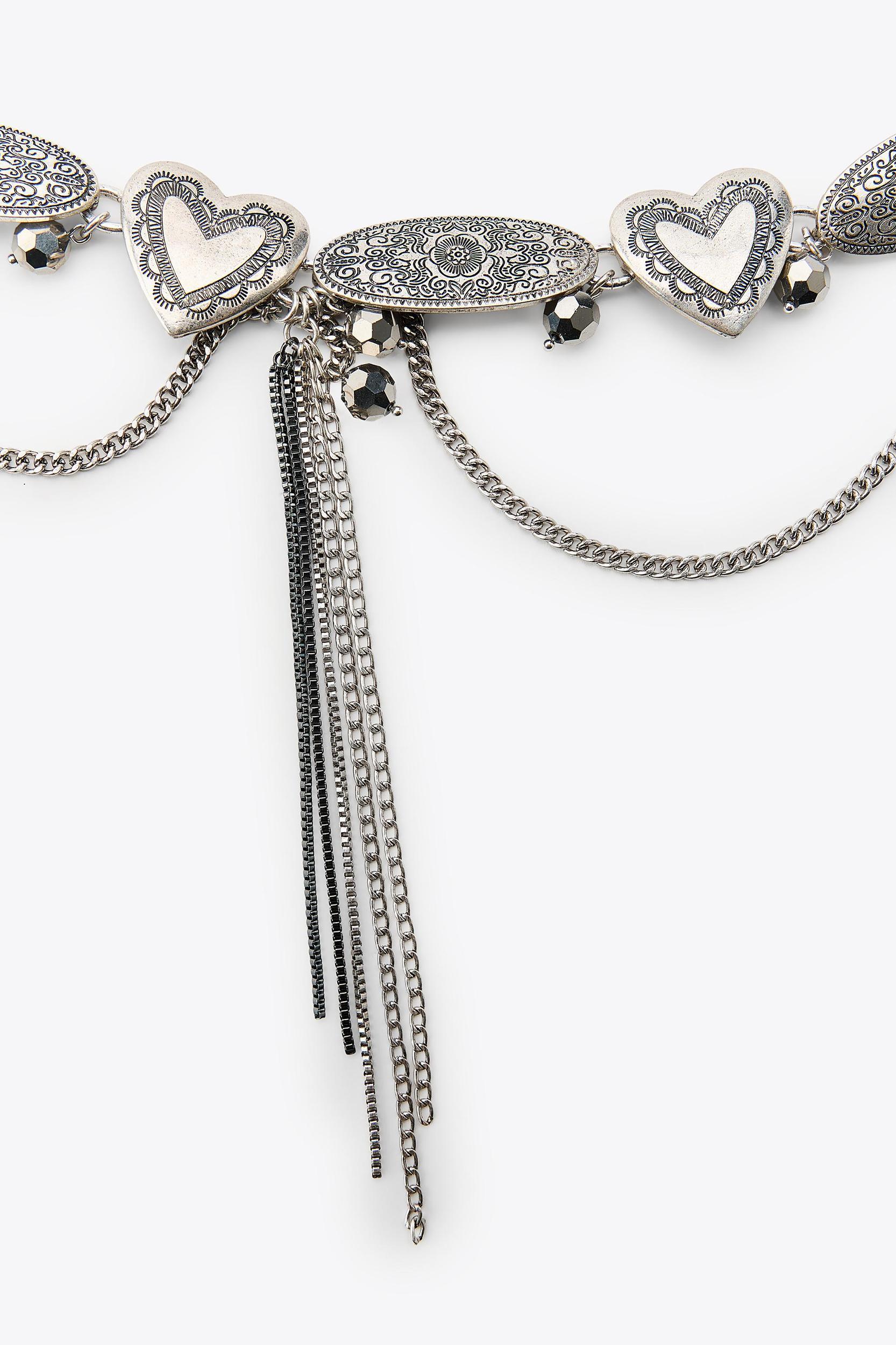 HEART CHARM CHAIN BELT Product Image