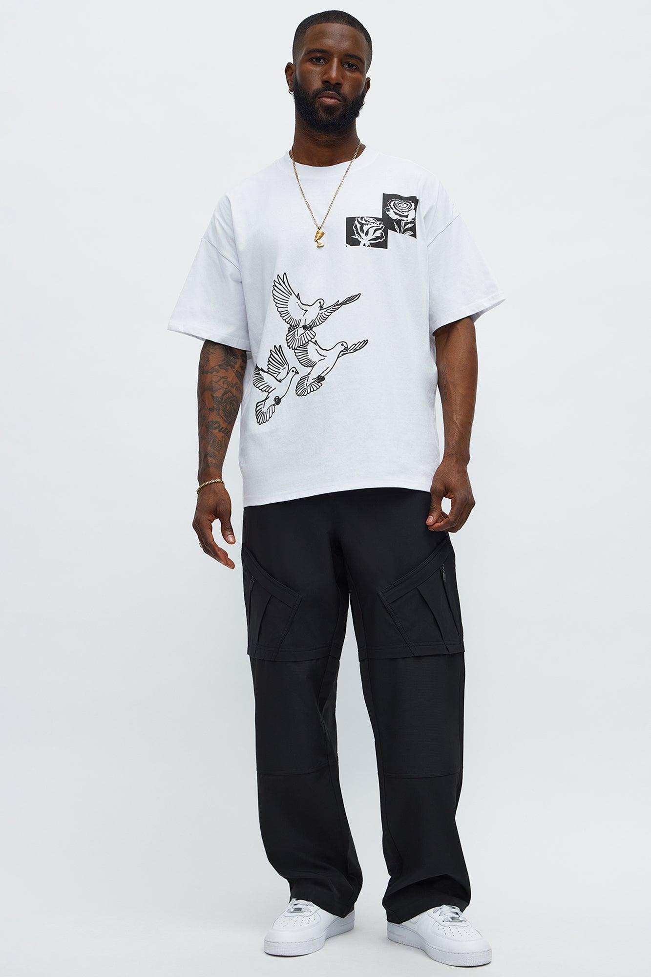 Birds Of A Feather Oversized Short Sleeve Tee - White Male Product Image
