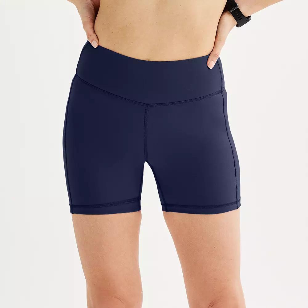 Women's Tek Gear® Essential Soft Bike Shorts in Regular & Plus, Size: XS, Blue Romance Product Image