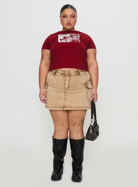 You Do You Tee Red Curve Product Image
