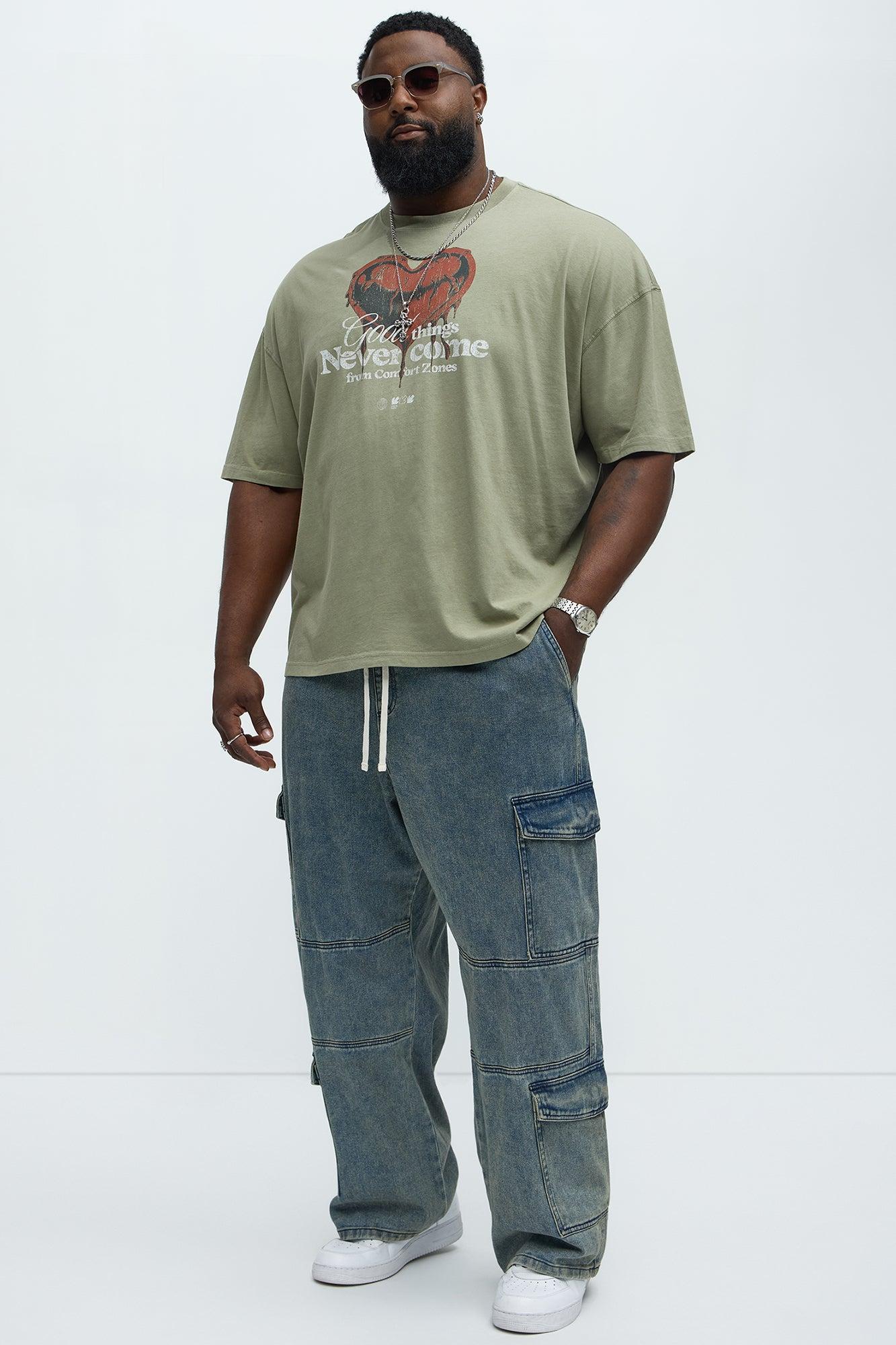 Good Things Oversized Short Sleeve Tee - Olive Product Image
