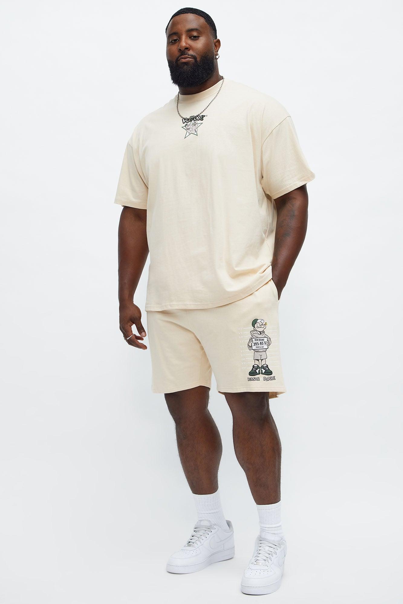 Popeye Wanted Sweatshorts - Tan Product Image