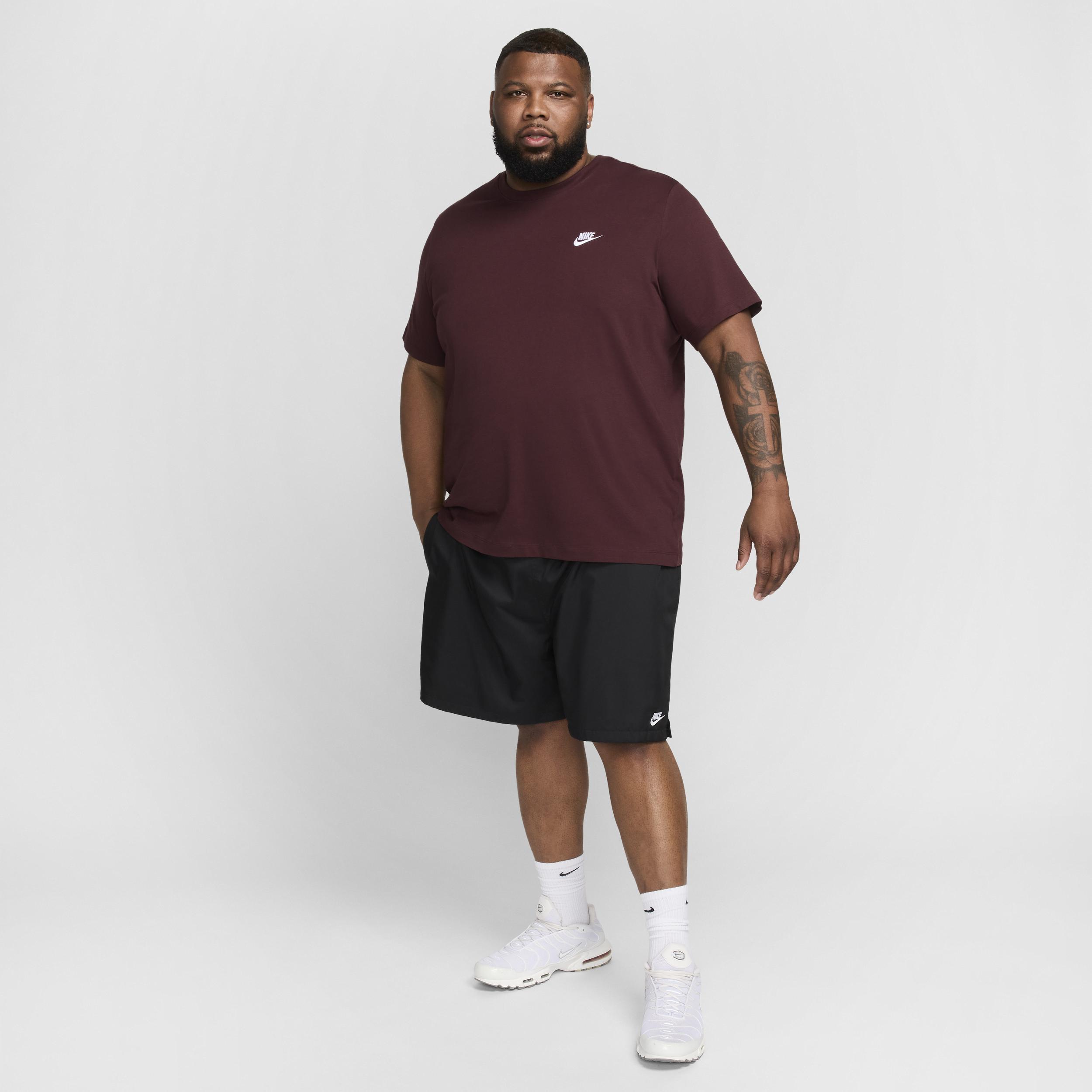 Men's Nike Sportswear Club Tee, Size: Large, Red Crush Product Image