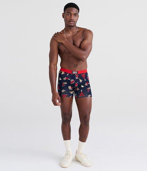 SAXX Vibe Super Soft Party Print 5#double; Inseam Boxer Briefs Product Image