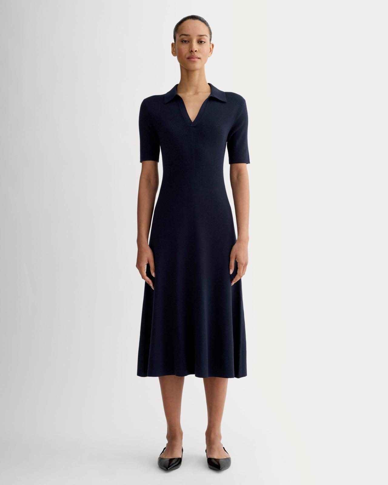 The Knit Polo Dress Product Image