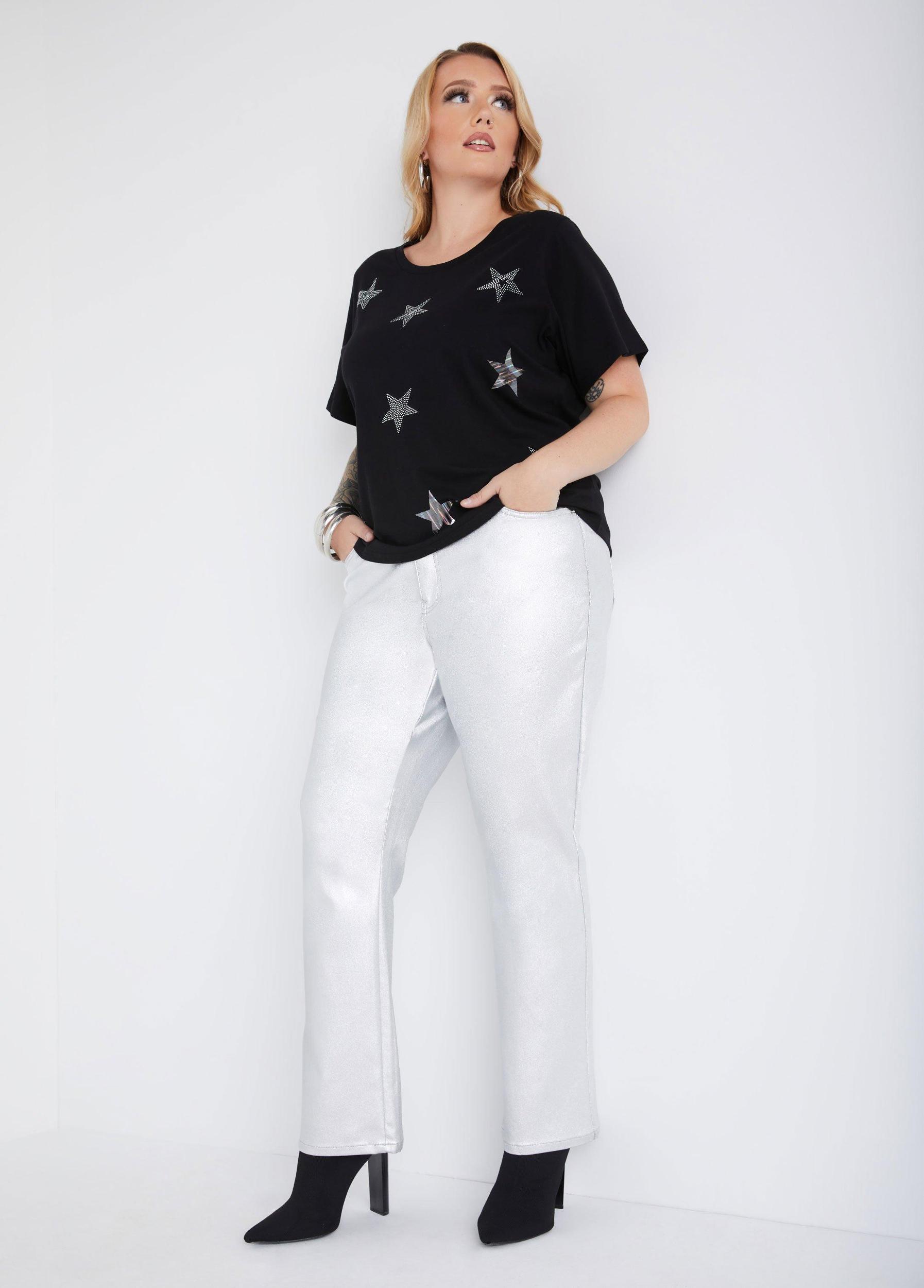 Star Embellished Graphic Tee Product Image