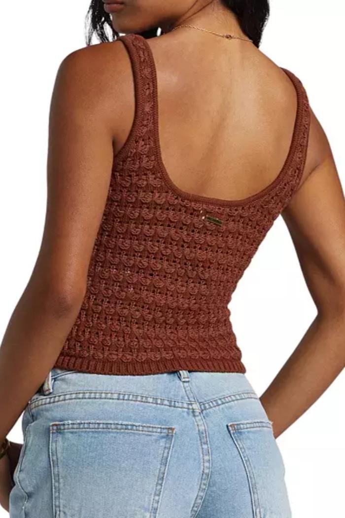 Hot Shot Crochet Cropped Top Product Image