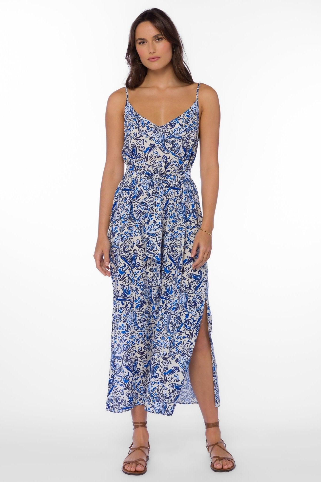 PAGE BLUE PAISLEY DRESS *FS Product Image