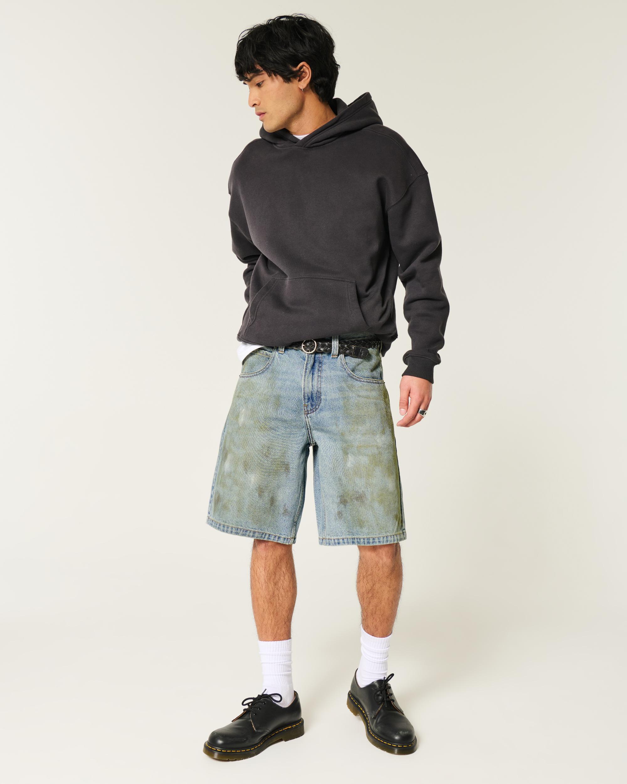 Greased Baggy Jean Shorts Product Image