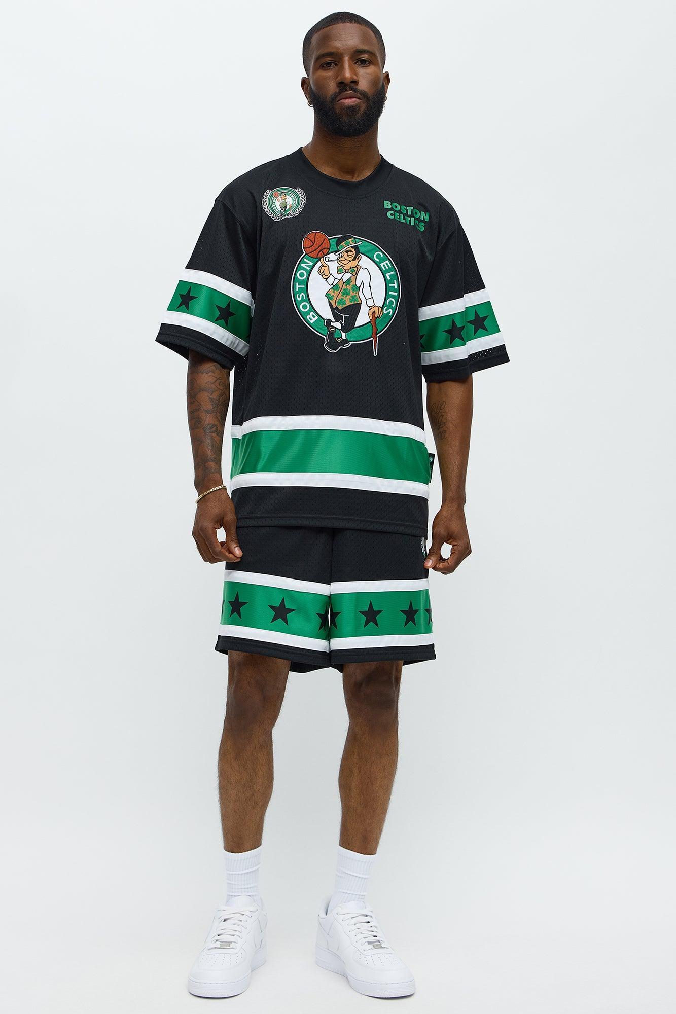Celtics Believe The Hype Boxy Short Sleeve Top - Black Product Image