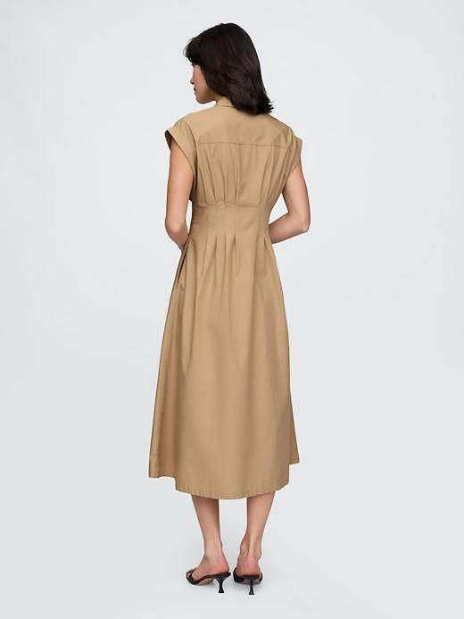 Poplin Midi Shirtdress Product Image