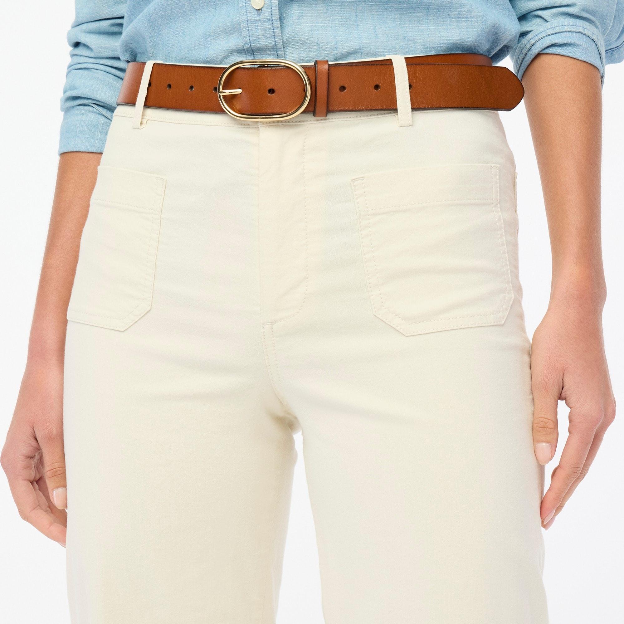 Lizzie high-rise patch-pocket wide-leg pant Product Image