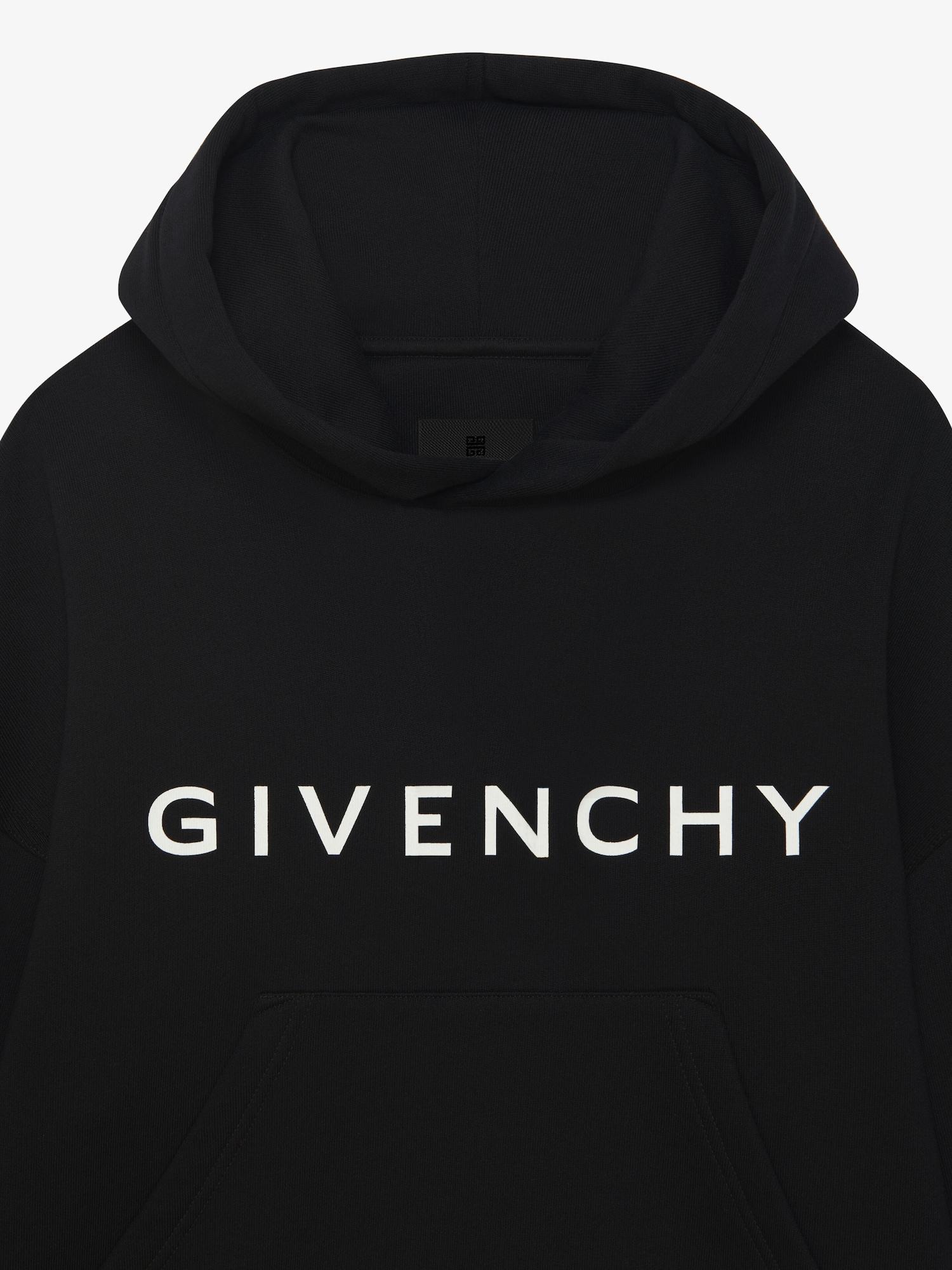 GIVENCHY Archetype cropped hoodie in fleece Product Image