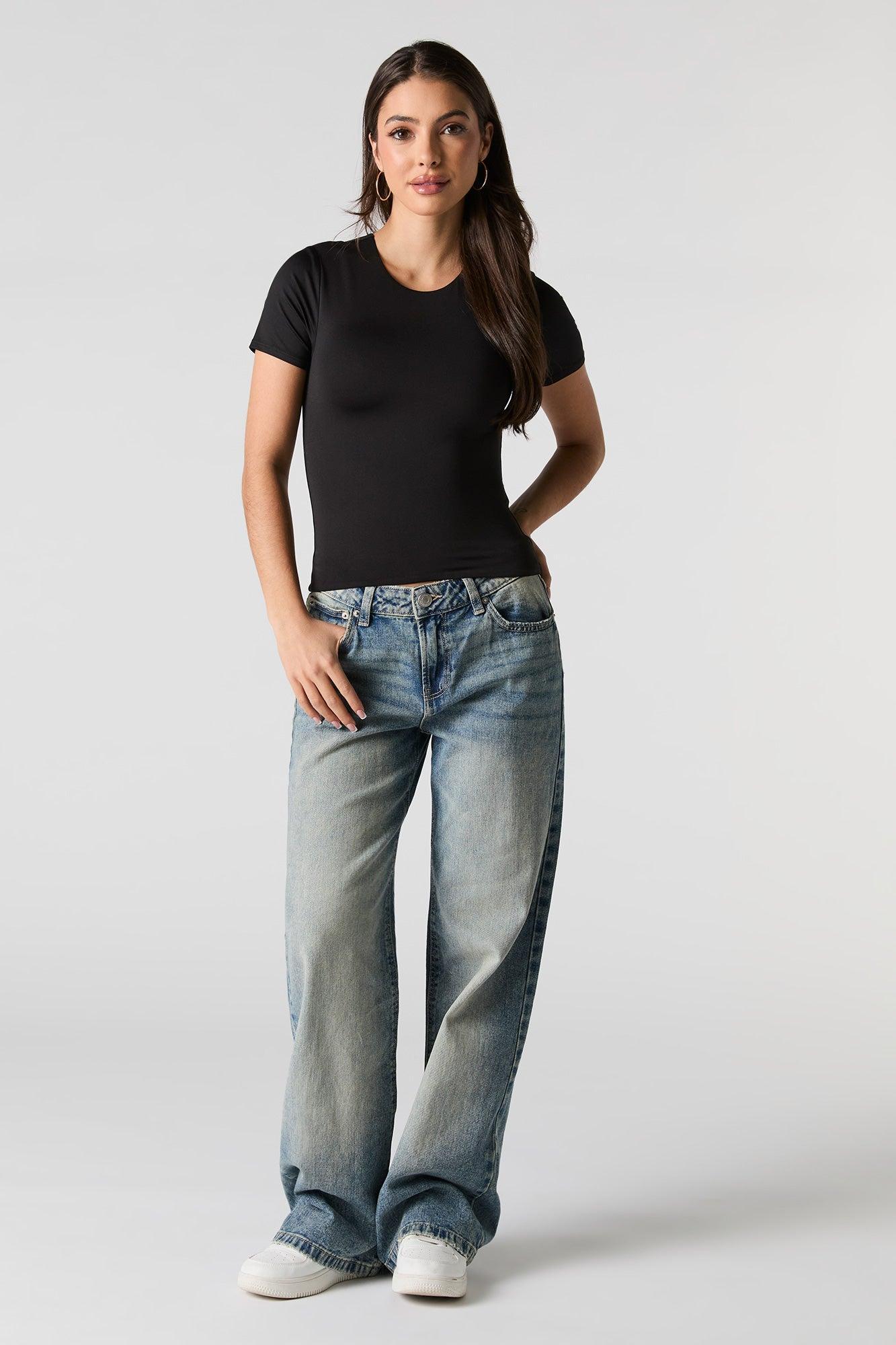 Contour Round Neck Short Sleeve Top Female Product Image