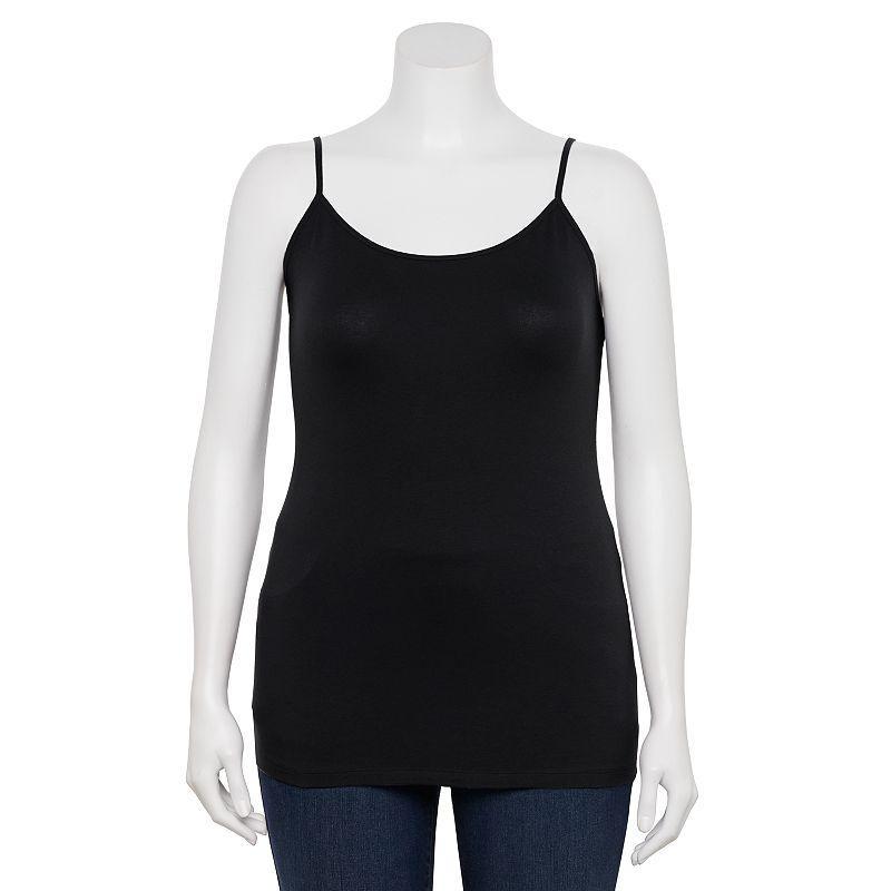 Plus Size Sonoma Goods For Life® Spaghetti Strap Cami, Women's, Size: 1XL, Lea Pink Product Image