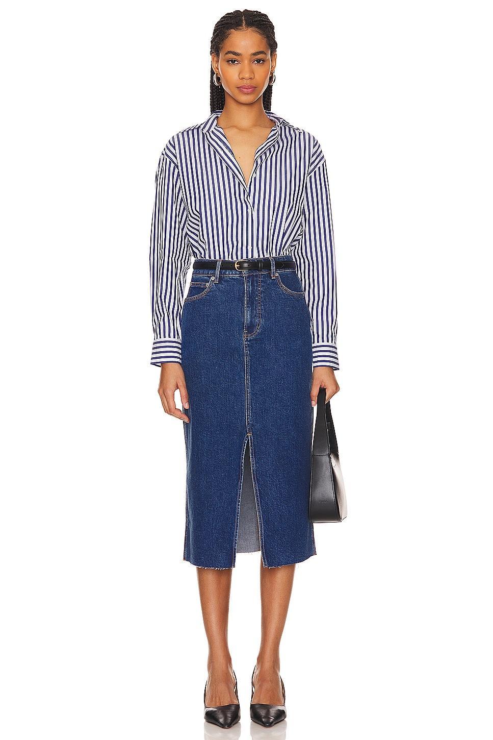 Victoria Long Midi Skirt Veronica Beard Product Image