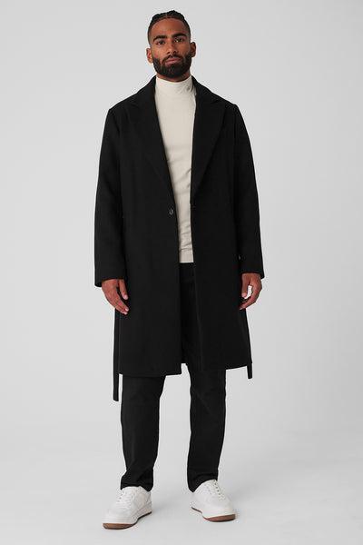Wool Gameday Overcoat - Black Product Image