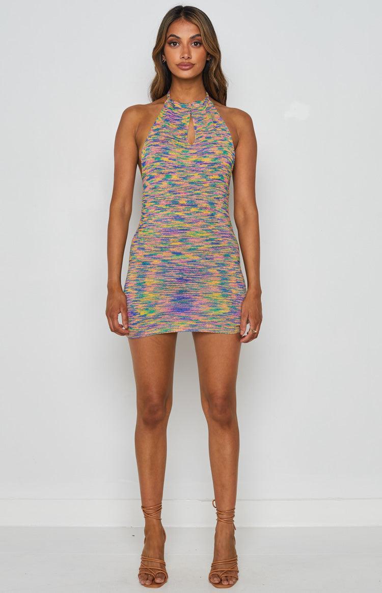 Magnolia Halter Mini Dress Multi Product Image