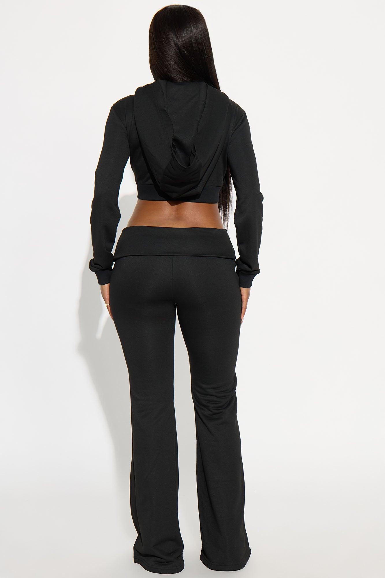 Couch Couture Low Waist Pant Set - Black Product Image