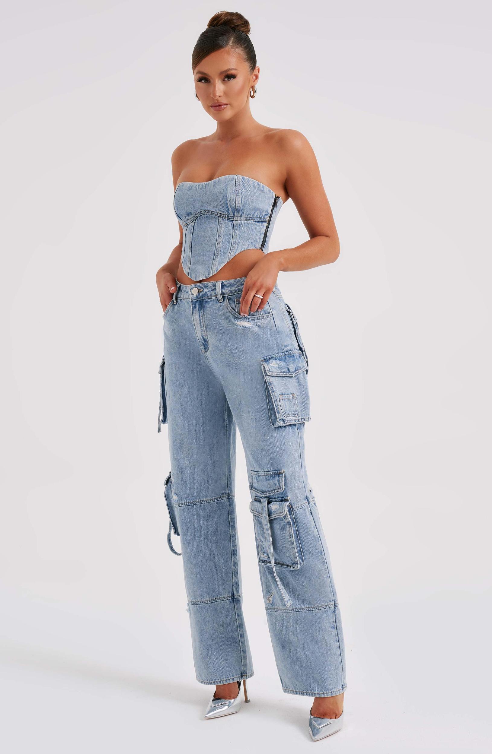 Brooklyn Cargo Pant - Blue Product Image