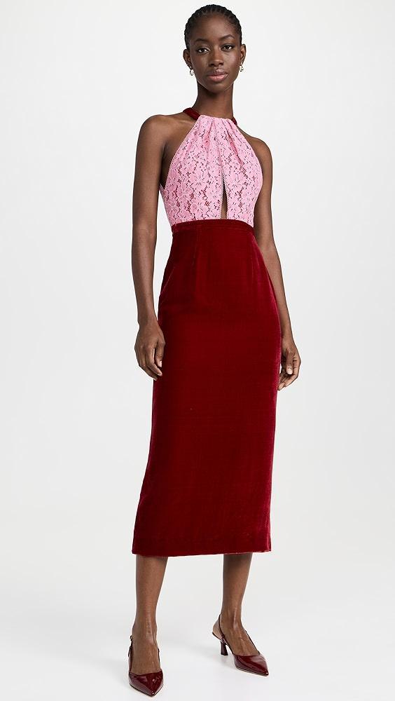 SALONI Wallis Velvet Dress | Shopbop Product Image