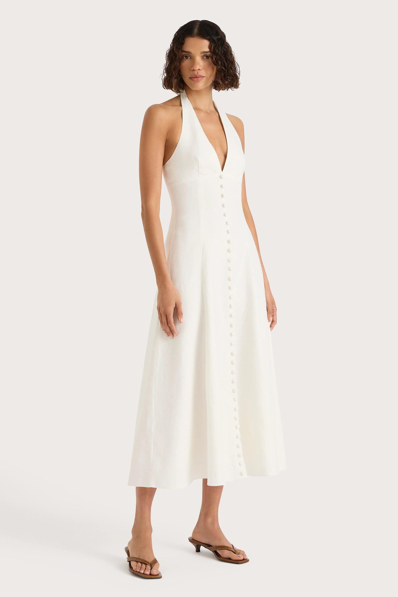 Marie Midi Dress White Product Image