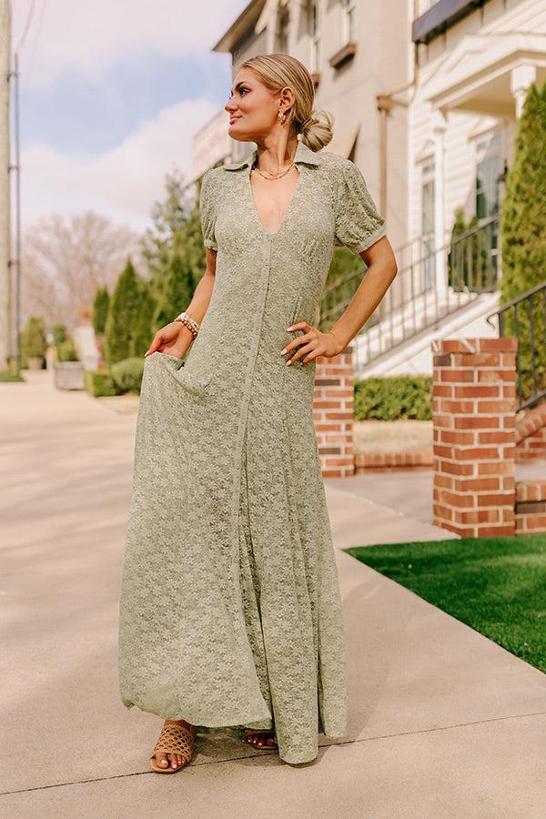 Lovely Details Lace Maxi Dress Product Image