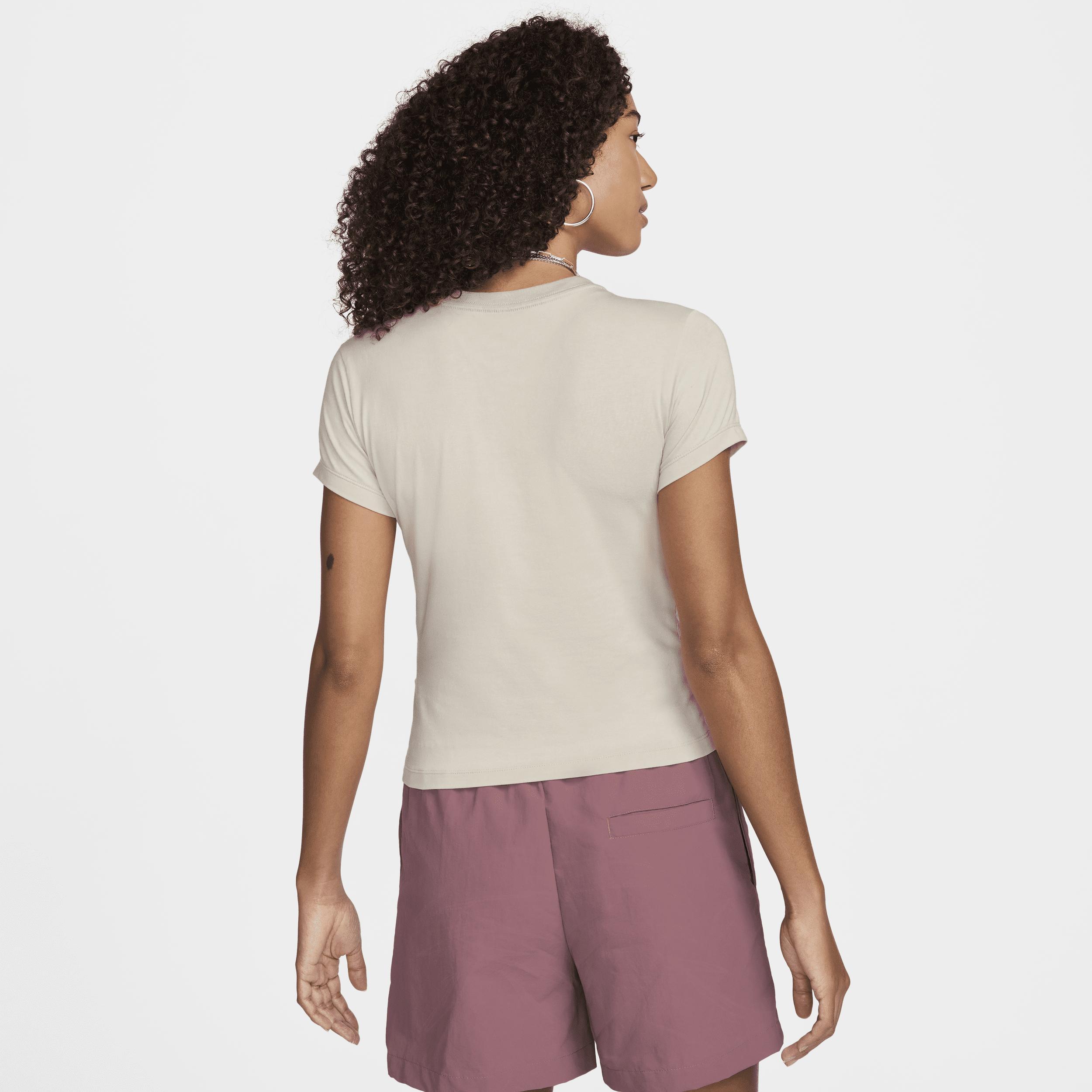 Nike Womens Nike Chill Knit Crop T-Shirt - Womens Light Orewood /Light Orewood Product Image