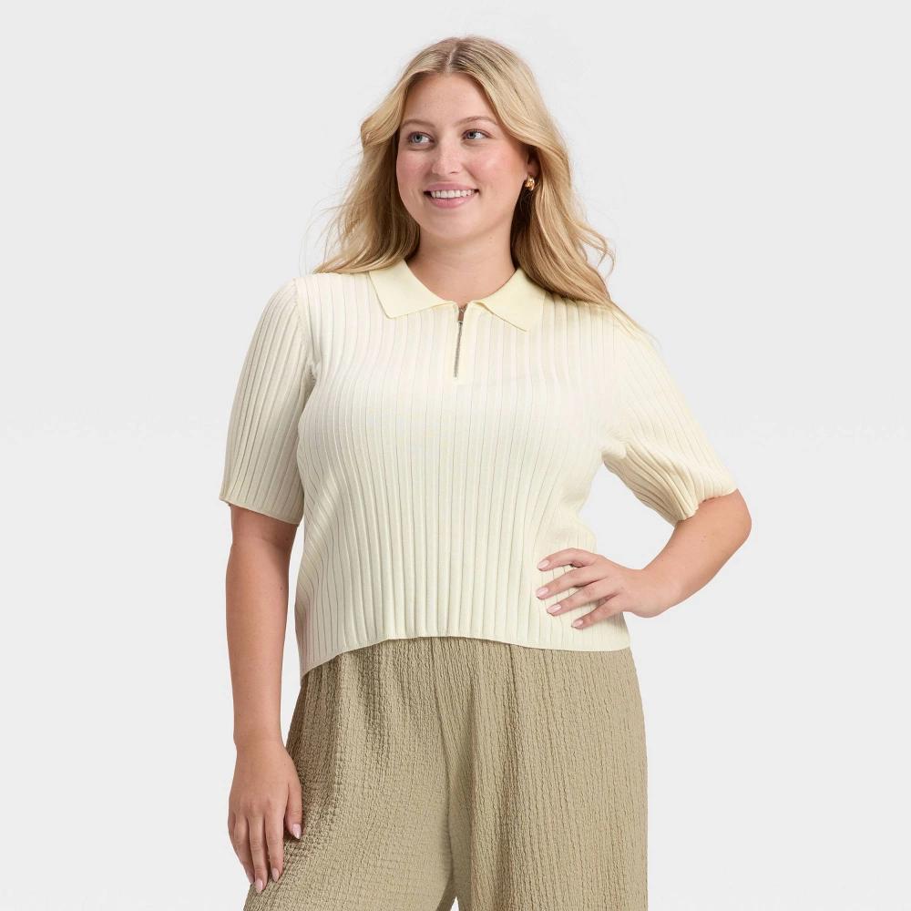 Women's Half Zip Pullover Sweater - A New Day™ Product Image