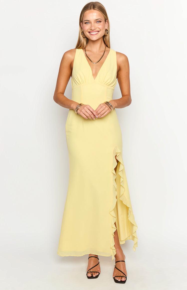 Kris Yellow Maxi Dress Product Image