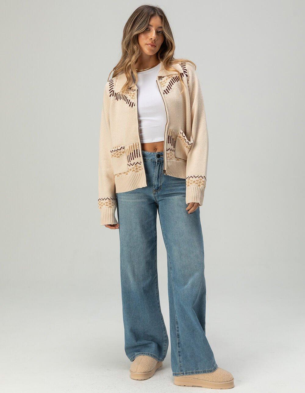 SENDERO PROVISIONS CO. Cimarron Womens Cardigan - ANTIQUE WHITE Product Image