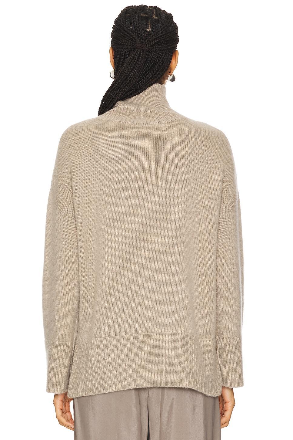 Rina Mock Neck Pullover W. Cashmere Product Image
