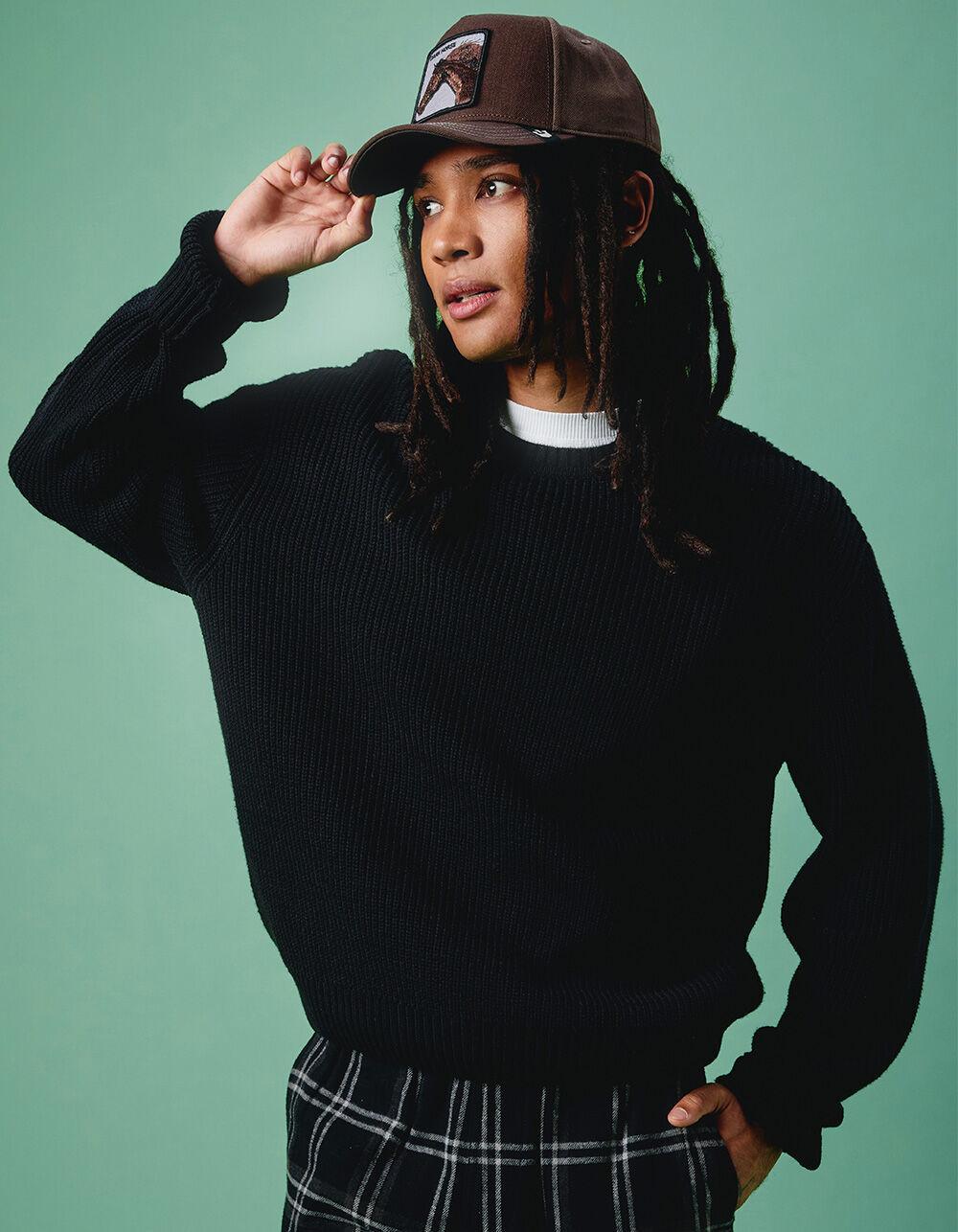 RSQ Mens Crewneck Sweater - BLACK Product Image