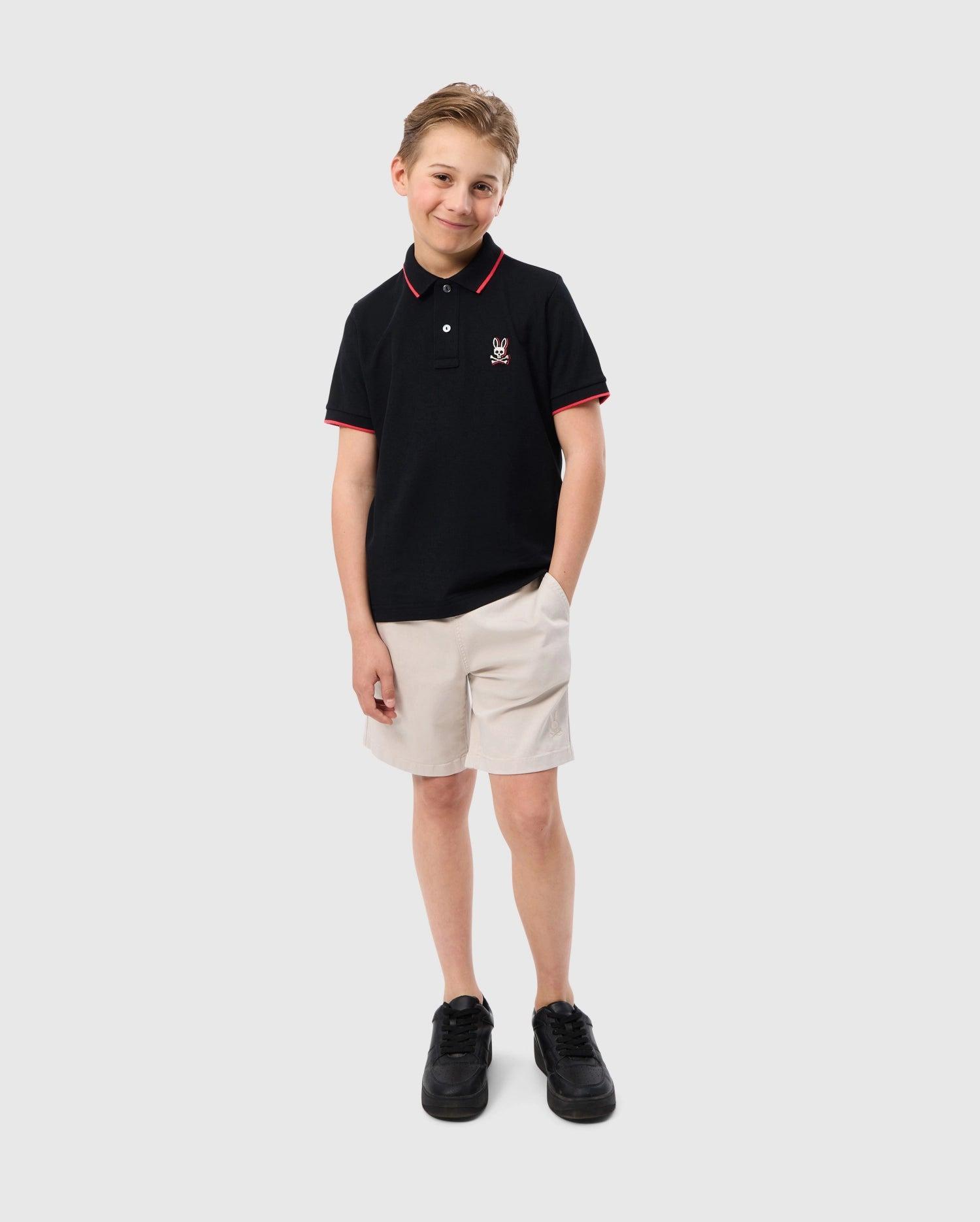 KIDS RIVIERA PIQUE POLO SHIRT - B0K640C200 Product Image