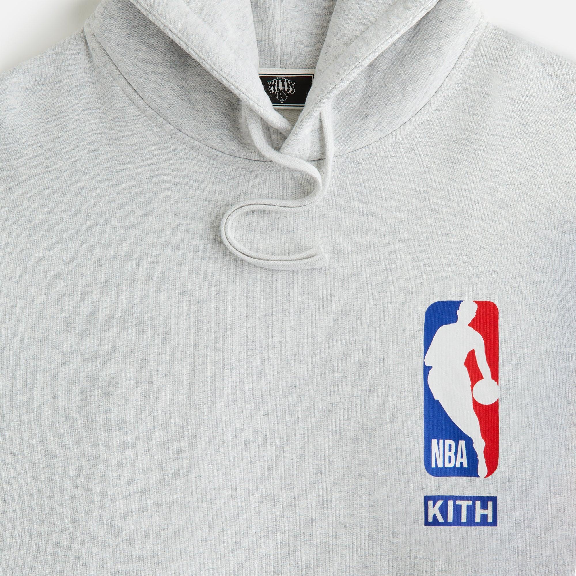 Kith Women for the New York Knicks Maverick Hoodie - Light Heather Grey Female Product Image